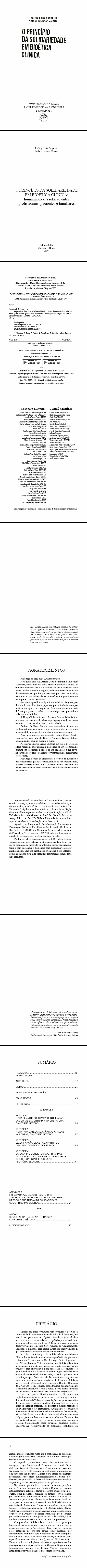 O PRINCÍPIO DA SOLIDARIEDADE EM BIOÉTICA CLÍNICA: <br> Humanizando a relação entre profissionais, pacientes e familiares